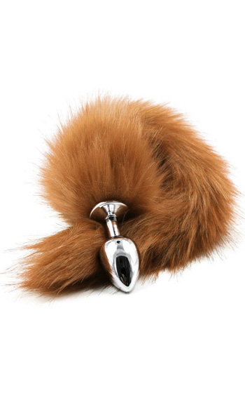 Fox Tail Plug Golden Brown
