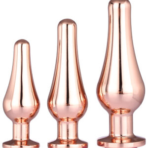 Pleasure Plug Set Rose Gold