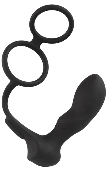Black Velvet Double Ring & Plug